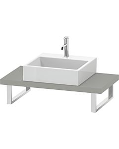 Duravit L-Cube Konsole LC100C00707 Stärke 4.5 cm, betongrau matt, für Aufsatzbecken, variabel