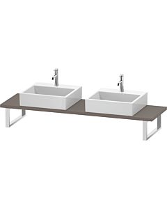 Duravit DuraStyle DS105C04343 pour Aufsatzbecken , 2 découpes, épaisseur 3 cm, basalte mat