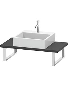 Duravit DuraStyle Konsole DS104C04949 für Aufsatzbecken, 1 Ausschnitt, Stärke 3 cm, graphit matt