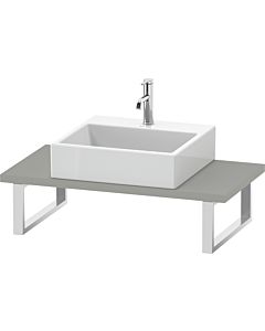 Duravit DuraStyle Konsole DS104C00707 für Aufsatzbecken, 1 Ausschnitt, Stärke 3 cm, Betongrau matt