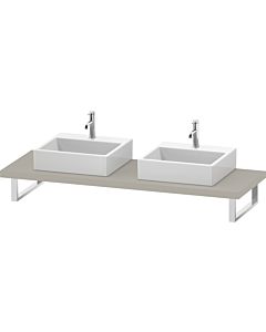 Duravit DuraStyle console DS103C09191 for Aufsatzbecken , 2 cutouts, thickness 4.5 cm, Taupe