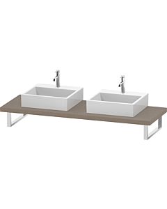 Duravit DuraStyle Konsole DS103C07575 für Aufsatzbecken, 2 Ausschnitte, Stärke 4.5 cm, Leinen