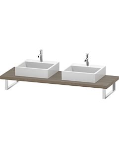 Duravit DuraStyle DS103C03535 pour Aufsatzbecken , 2 découpes, épaisseur 4,5 cm, chêne terra