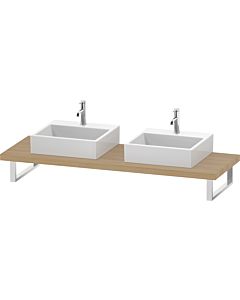 Duravit DuraStyle Konsole DS103C03030 für Aufsatzbecken, 2 Ausschnitte, Stärke 4.5 cm, Eiche natur
