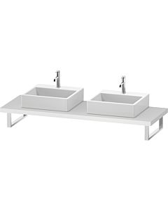 Duravit DuraStyle Konsole DS103C01818 für Aufsatzbecken, 2 Ausschnitte, Stärke 4.5 cm, weiß matt