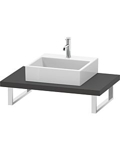 Duravit DuraStyle Konsole DS102C04949 für Aufsatzbecken, 1 Ausschnitt, Stärke 4.5 cm, graphit matt
