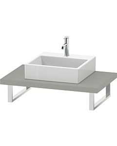 Duravit DuraStyle Konsole DS102C00707 für Aufsatzbecken, 1 Ausschnitt, Stärke 4.5 cm, Betongrau matt