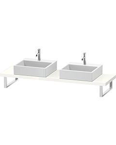 Duravit DuraStyle Konsole DS101C02222 für Aufsatzbecken, 2 Ausschnitte, Stärke 4.5 cm, weiß hochglanz