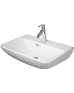 Duravit ME by Starck Waschtisch 23436000001 Compact, weiss wondergliss, mit Hahnloch