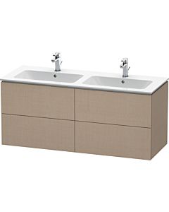Duravit L-Cube Vanity unit LC625907575 129x48.1x55cm, 4 drawers, wall hung, linen