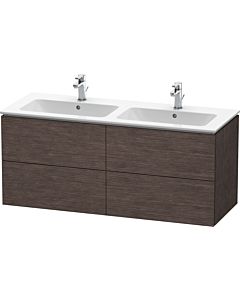 Duravit L-Cube Waschtischunterbau LC625907272 Eiche Dunkel gebürstet, 129x55x48,1cm, 4 Auszüge