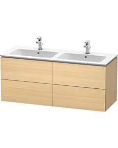 Duravit L-Cube Waschtischunterbau LC625907171 Mediterrane Eiche, 129x55x48,1cm, 4 Schubladen