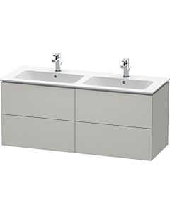 Duravit L-Cube Waschtisch-Unterschrank LC625900707 129x48,1x55cm, 4 Schubkästen, wandhängend, betongrau matt