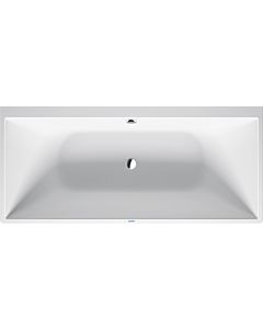 Duravit DuraSquare Baignoire rectangulaire 700429000000000 180 x 80 x 46 cm, dos à la version murale, avec cadre, 2 blanc en blanc , blanc