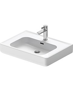 Duravit Soleil by Starck Waschtisch 23766500001 65 x 48 cm, weiß WonderGliss, mit Hahnloch, Überlauf, Hahnlochbank