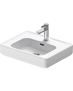 Duravit Soleil by Starck vasque de remplacement 2378560027 56x43,5cm, avec trou pour robinetterie, trop-plein, plate-forme de trou pour robinetterie, sol, blanc