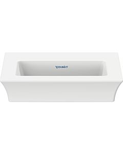 Duravit Meuble Tulip Blanc lave-mains 07374500701 45x33cm, sans trop-plein, avec banc à trou pour robinetterie, sans trou pour robinetterie, blanc WonderGliss