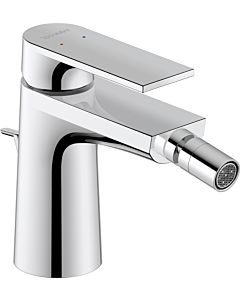 Duravit Mitigeur bidet Tulum TU2400001010 avec tirette garniture de vidange , saillie 126mm, chromé