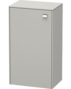 Duravit Brioso Halbhochschrank Individual 61-91cm BR1340L1007 Betongrau Matt, Tür links, Griff Chrom