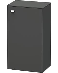 Duravit Brioso Halbhochschrank Individual 61-91cm BR1340R1049, Graphit Matt, Tür rechts, Griff Chrom