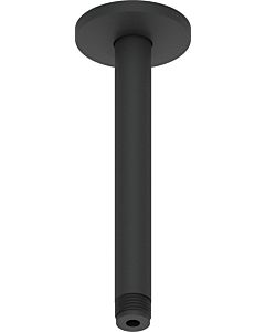 Duravit bras de douche UV0670025046 200 mm, noir mat, raccordement au plafond, rond
