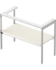 Duravit White Tulip Waschtisch-Konsole WT45410H4H4 98,4 x 45 cm, Nordic Weiß Hochglanz, bodenstehend, Metall