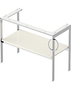 Duravit White Tulip Waschtisch-Konsole WT4544RH4H4 98,4 x 45 cm, Nordic Weiß Hochglanz, bodenstehend, Metall, 1 Handtuchhalter rechts