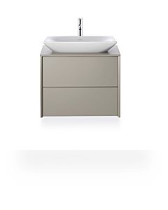 Duravit Viu Aufsatz-Waschtisch 2358600000 60x43cm, weiß, geschliffen, ohne Hahnloch, ohne Überlauf, ohne Hahnlochbank