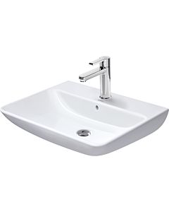 Duravit Me by Starck washbasin 233565AC00 65 x 49 cm, white silk matt, with tap hole, overflow, tap hole platform