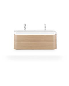 Duravit Happy D.2 Plus Möbelwaschtisch HP4379O71710000 117,5x49cm, 2 Schubkästen, mediterrane Eiche