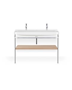 Duravit Happy D.2 Plus combinaison lavabo sur meuble HP4849O71710000 117,5x49cm, trou pour 2000 , avec console en métal, chêne méditerranéen