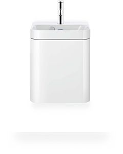 Duravit vasque à poser Happy D.2 Plus HP4340O22220000 40x36cm, porte 2000 , charnière à gauche, avec trou pour robinetterie, blanc brillant
