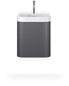 Duravit Happy D.2 Plus HP4340O80800000 40x36cm, porte 2000 , charnière à gauche, avec trou pour robinet, graphite super mat