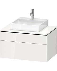Duravit L-Cube vanity unit LC4880022220000 82 x 55 cm, white high gloss, 2000 drawer, 2000 pull-out, wall-hung