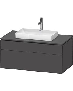 Duravit L-Cube Waschtisch-Unterschrank LC4881049490000 102 x 55 cm, graphit matt, 1 Schubkasten, 1 Auszug, wandhängend
