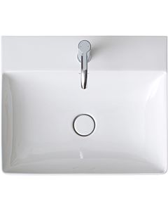 Duravit DuraSquare furniture washbasin sanded 2353500071 50x47cm, without overflow, with tap platform, 2000 tap hole, white