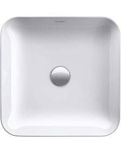 Duravit Cape Cod washbasin 2340430000 43x43cm, without tap hole, overflow, tap hole platform, white