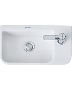 Duravit Me by Starck Waschtisch 0717403200 40 x 22 cm, Hahnloch rechts, ohne Überlauf, weiß seidenmatt