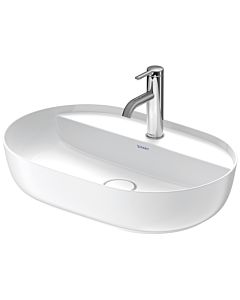 Duravit Luv Aufsatzwaschtisch 03806026001 weiß/weiß Seidenmatt wondergliss, mit Hahnloch