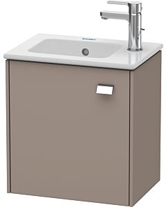 Duravit Brioso Waschtischunterbau BR4000L1043 420x442x289mm, Basalt Matt, Tür links, Griff Chrom