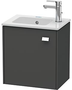 Duravit Brioso Waschtischunterbau BR4000L1049 420x442x289mm, Graphit Matt, Tür l., Griff Chrom