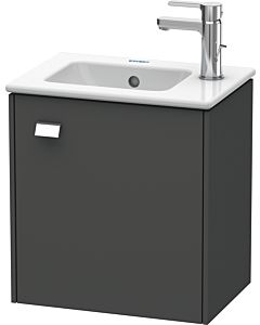 Duravit Brioso Waschtischunterbau BR4000R1049 420x442x289mm, Graphit Matt, Tür r., Griff Chrom