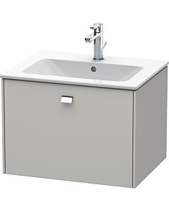Duravit Brioso Waschtischunterbau BR400101007 620x479mm, Betongrau Matt, 1 Auszug, Griff Chrom