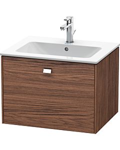 Duravit Brioso Waschtischunterbau BR400101021 620x479mm, Nussbaum Dunkel/Chrom, 1 Auszug