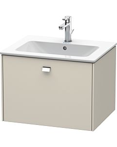 Duravit Brioso Waschtischunterbau BR400101091 620x442mm, Taupe Matt, 1 Auszug, Griff Chrom