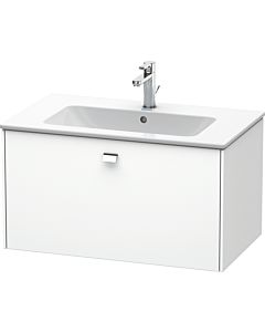 Duravit Brioso vanity unit BR400201018 820x479mm, Weiß Matt , 2000 pull-out, handle chrome