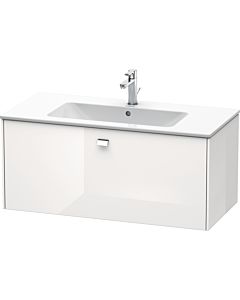 Duravit Brioso Waschtischunterschrank BR400301022 1020x479mm, Weiß Hochglanz, 1 Auszug, Griff Chrom