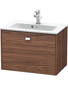 Duravit Brioso Waschtischunterbau BR401001021 620x389mm, Compact, Nussbaum Dunkel/Chrom, 1 Ausz.