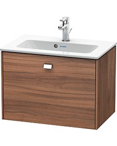 Duravit Brioso Waschtischunterbau BR401001079 620x389mm, Compact, Nussbaum Natur/Chrom, 1 Auszug
