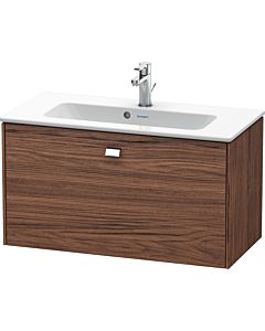 Duravit Brioso Waschtischunterbau BR401101021 820x389mm, Compact, Nussbaum Dunkel/Chrom, 1 Ausz.